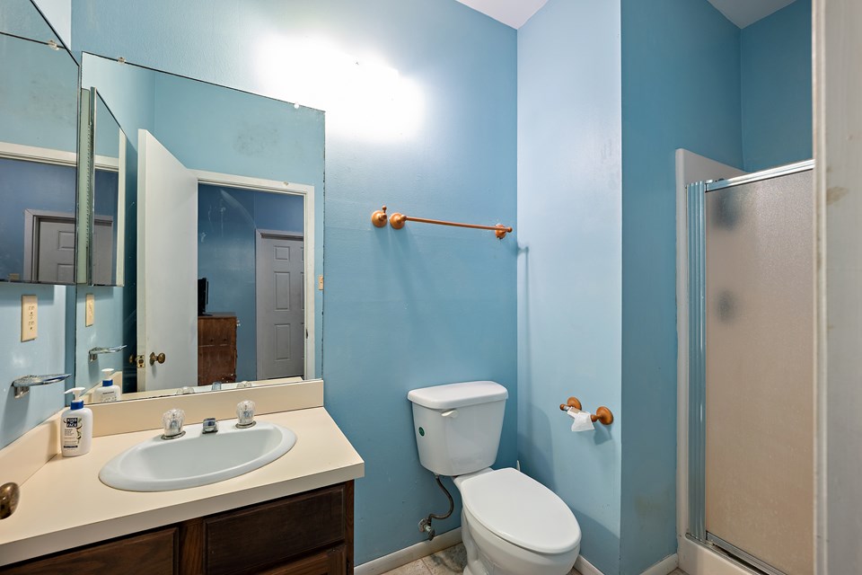 full bath downstairs on the ground level