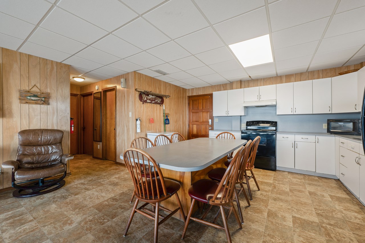 upstairs kitchen/diing area