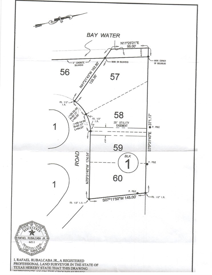 this particular vacant property is lot 59 on the drawn survey according to the plat of port south subdivision, this lot is 143.83' deep and has 80.54 feet of frontage on port south drive.