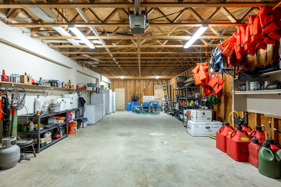 large enclosed garage