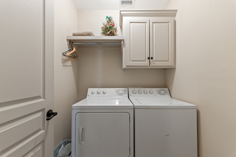 separate laundry room upstairs